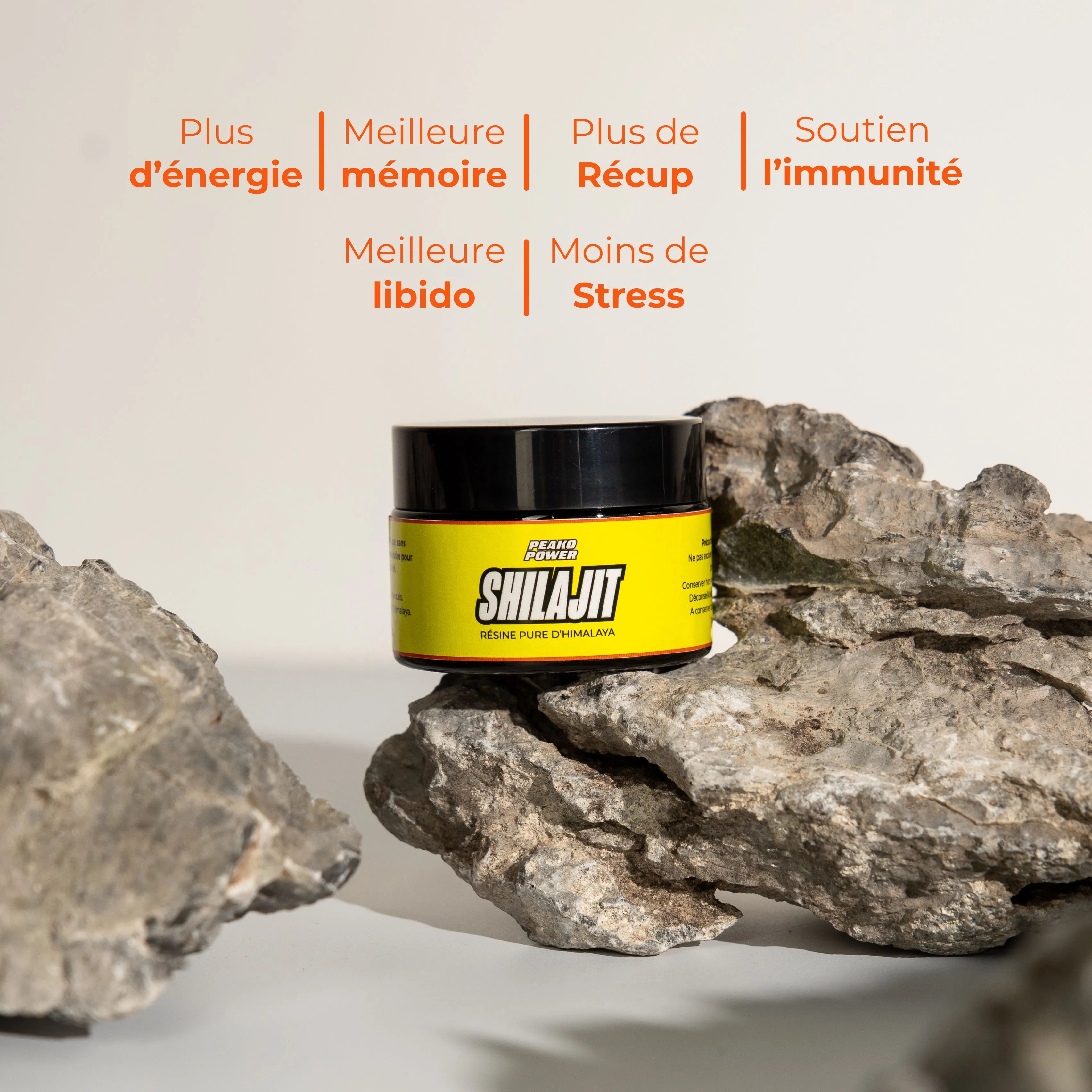 Bienfaits de la résine de shilajit Peako Power
