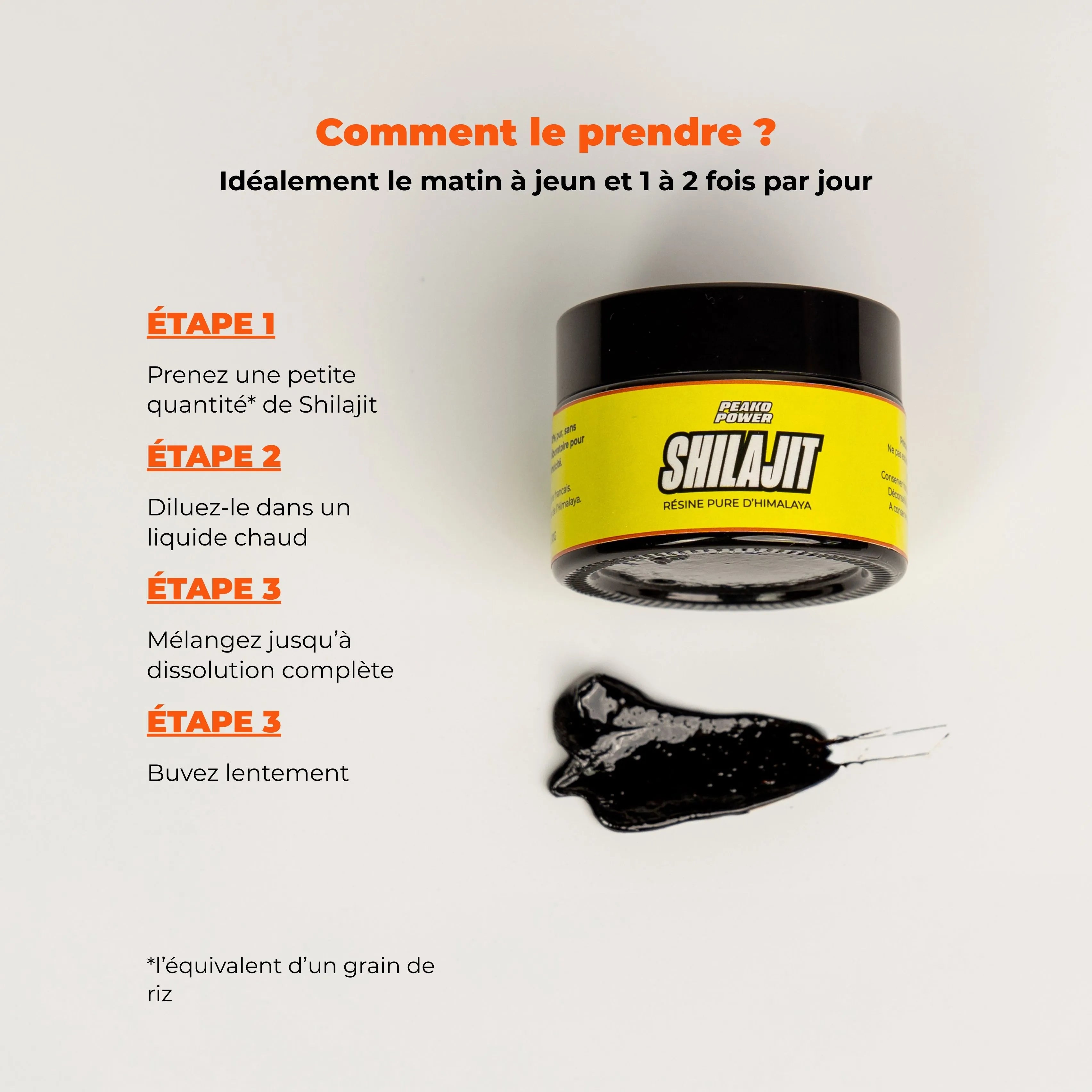 Comment prendre le Shilajit